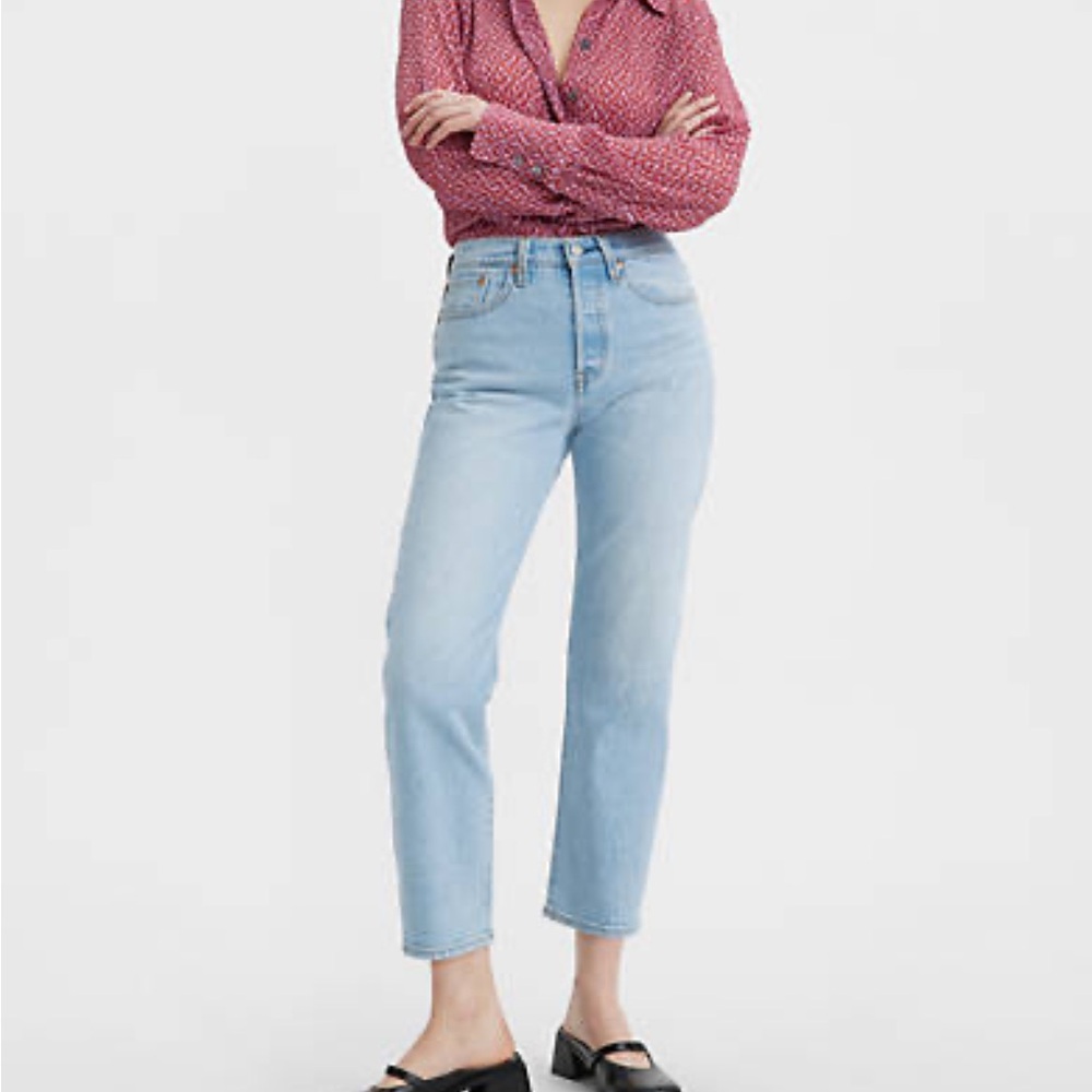 Levi’s wedgie straight Jean, ankle crop size 27
